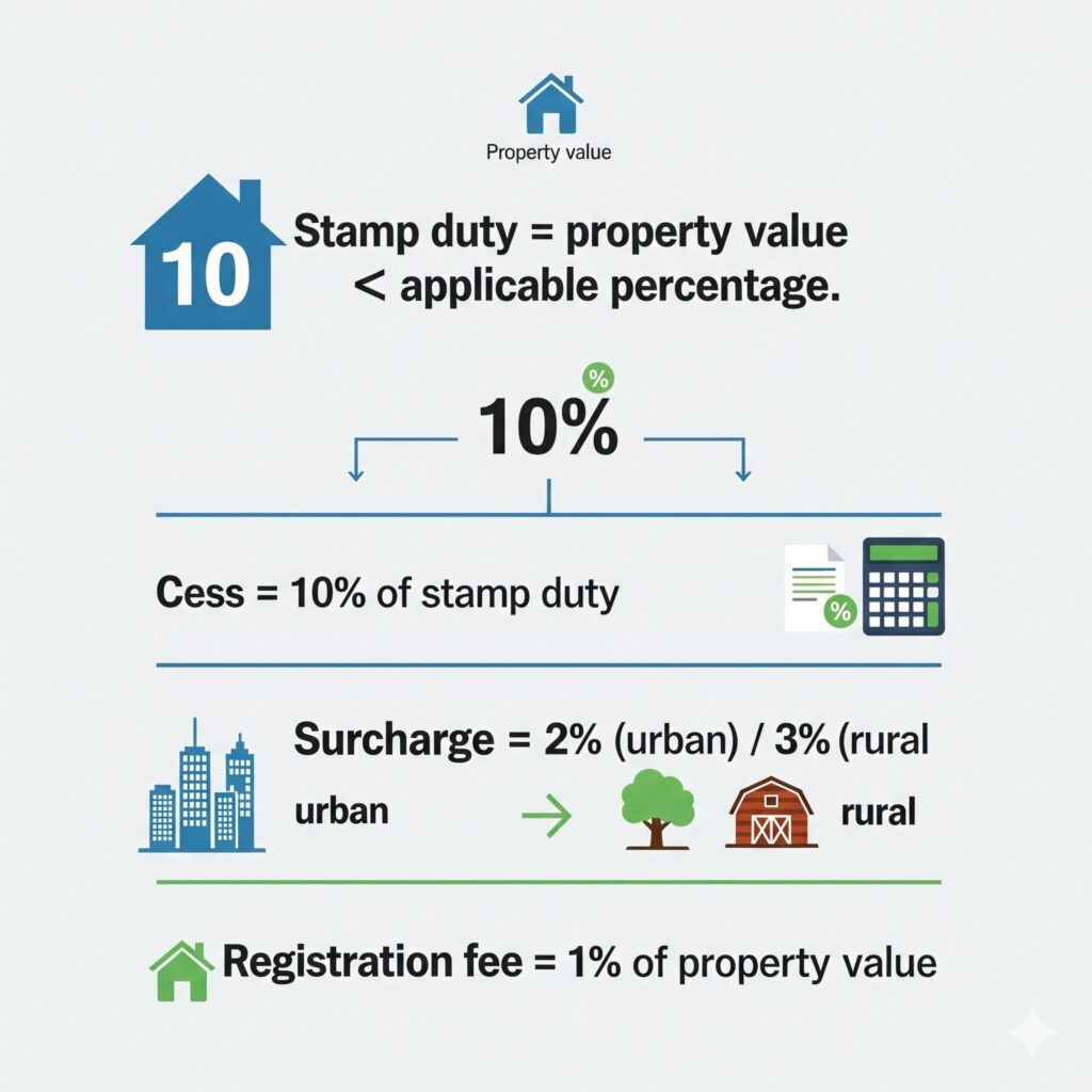 Stamp duty and registration charges calculator