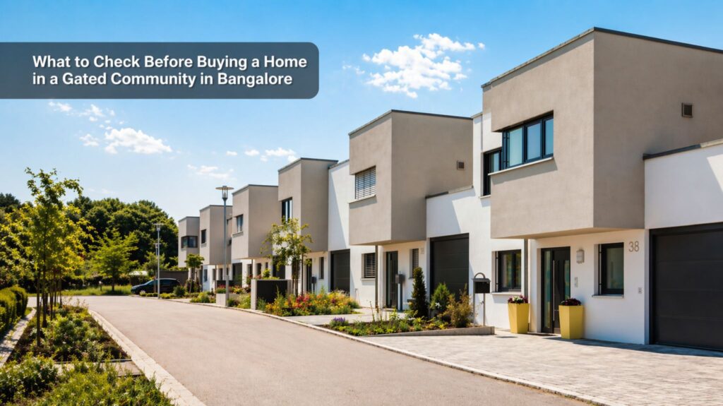 What to Check Before Buying a Home in a Gated Community in Bangalore