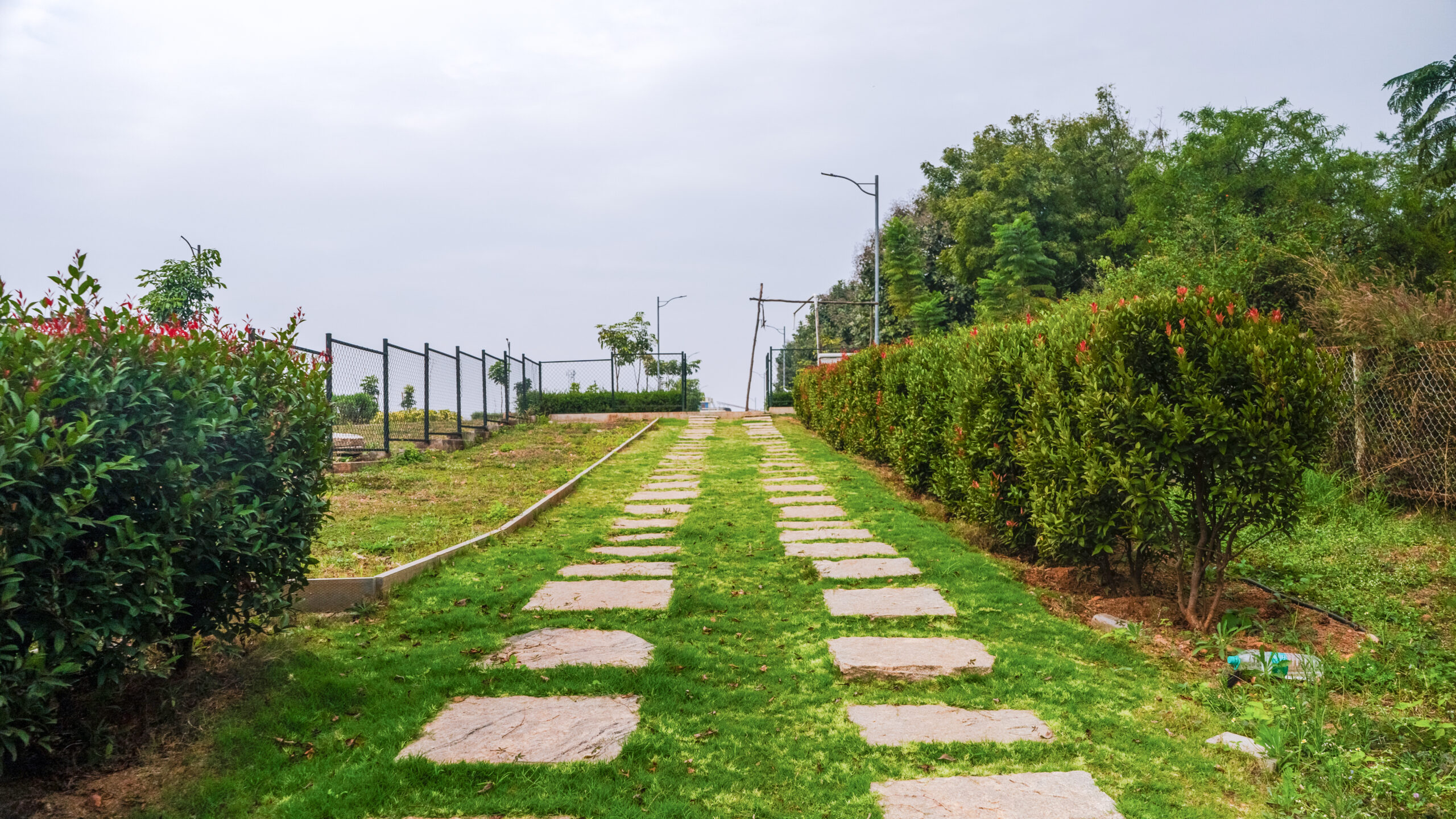 EKA landscaped stone pathway