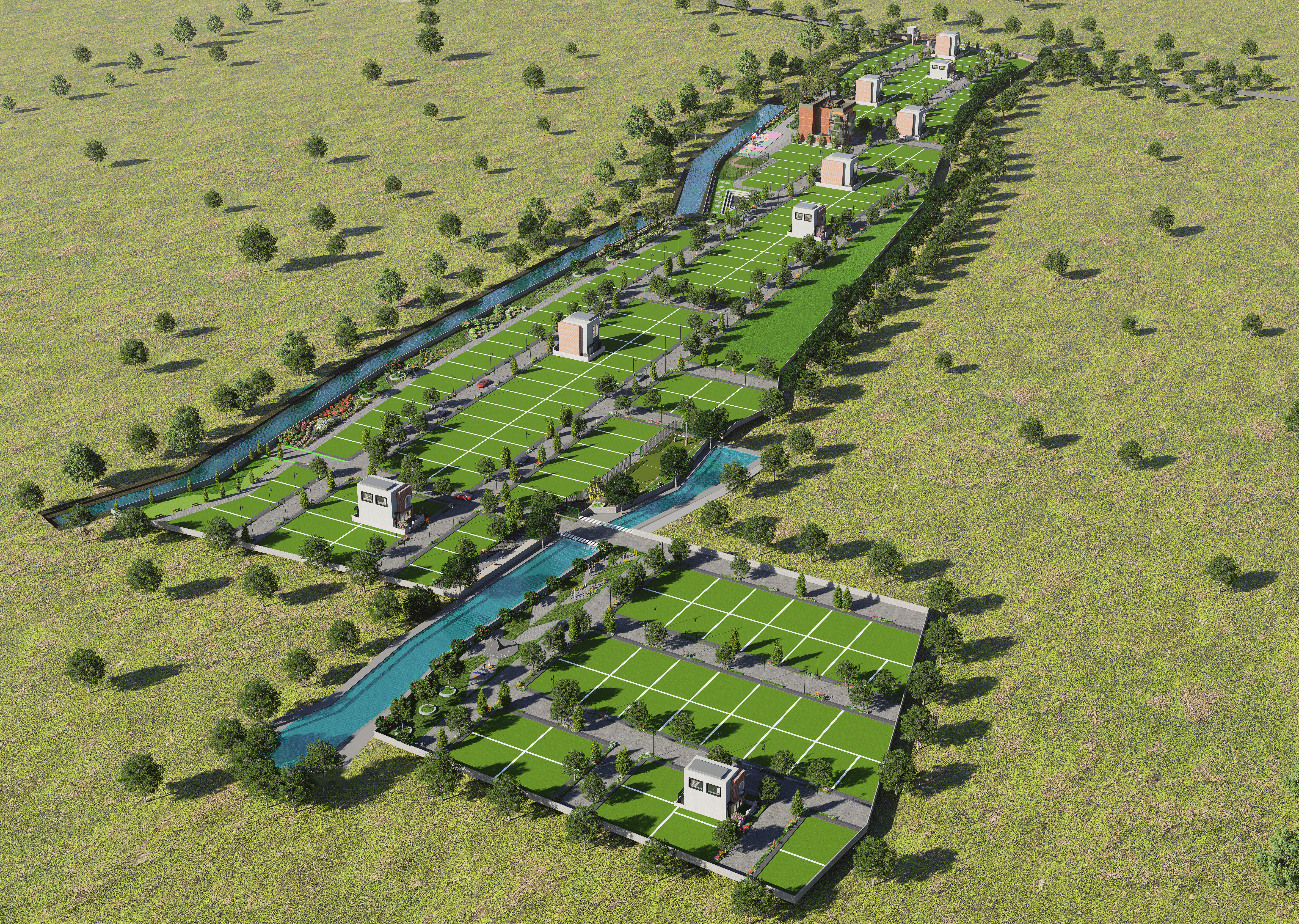 Ernika villa plots community view 12