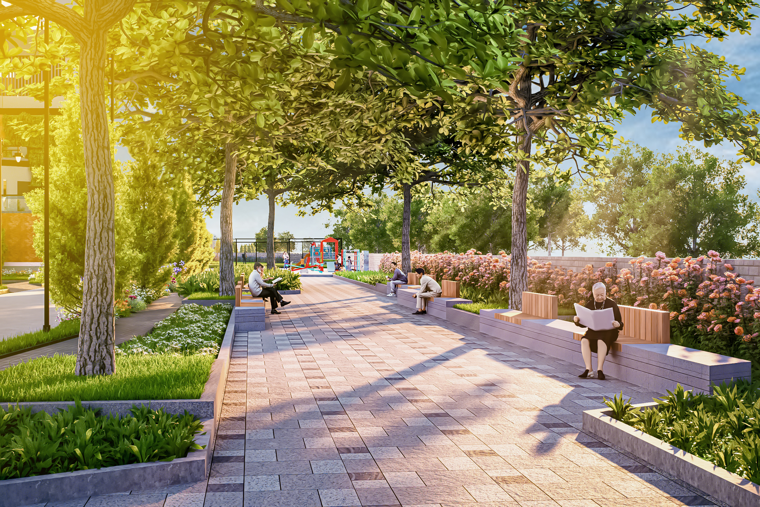 Ernika villa plots community view 5