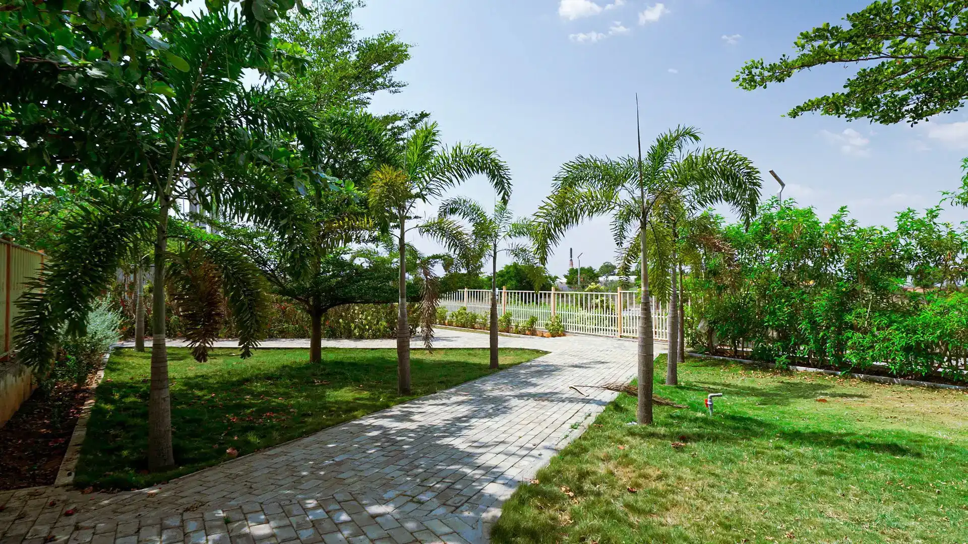 Jogging track at Eka, showcasing plots for sale in Anekal Bangalore in a landscaped community setting