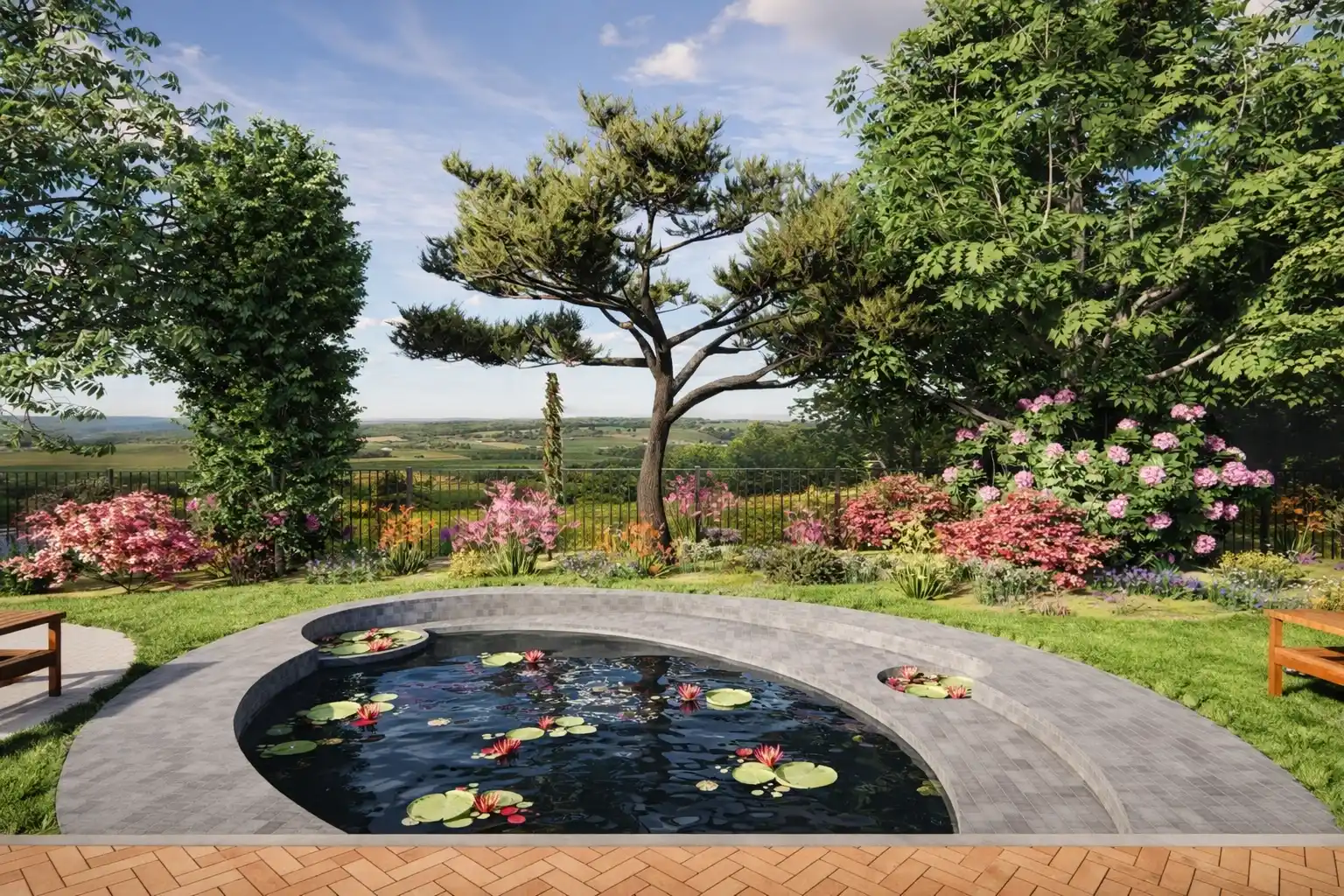 Lily pond at Ekansh project