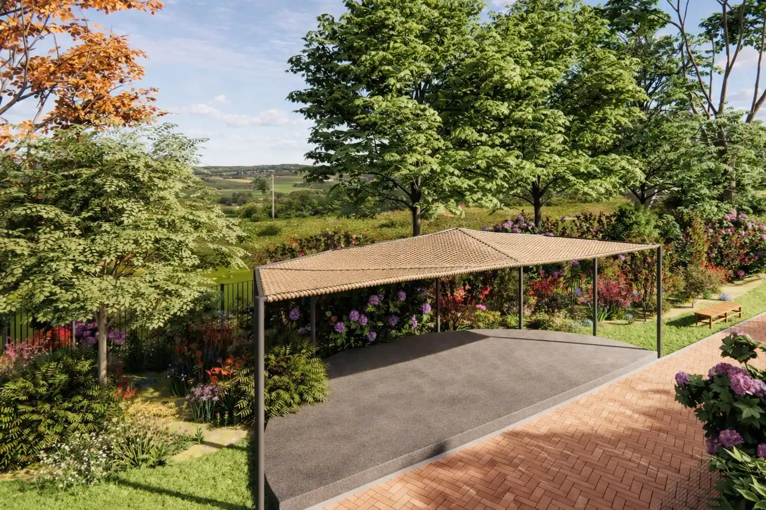 Meditation gazebo at Ekansh project