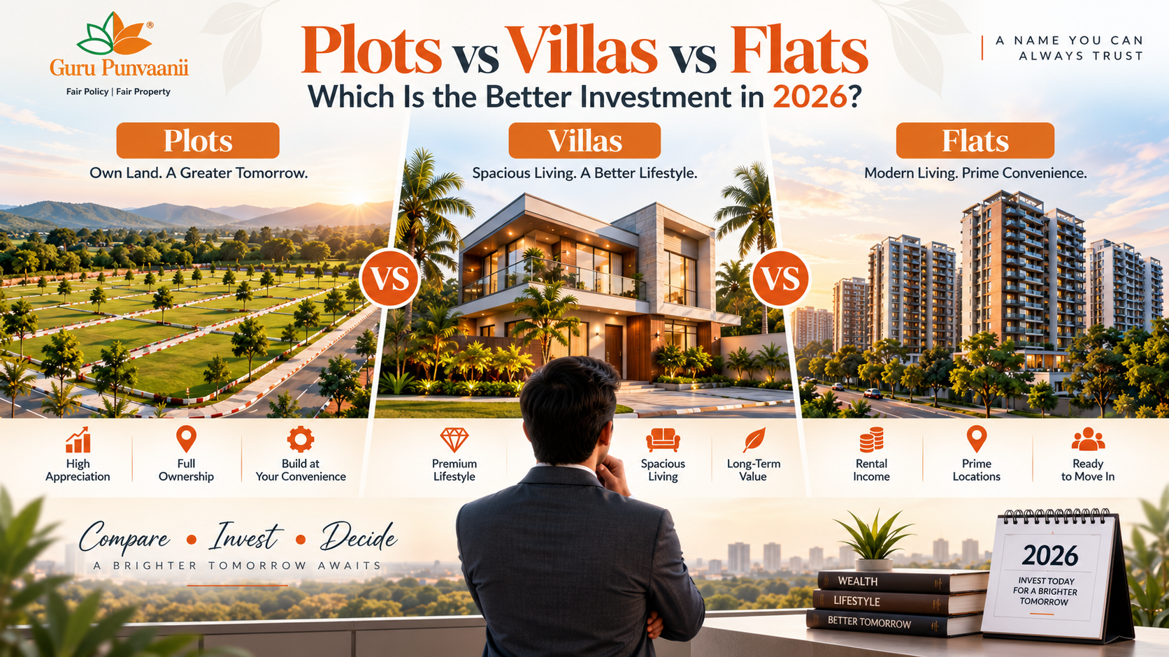 Plots vs Villas vs Flats