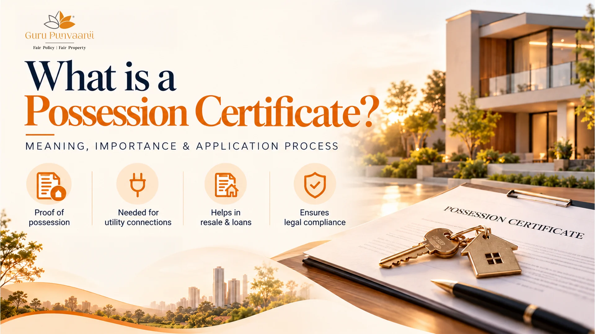 What is possession certificate and its importance in property ownership