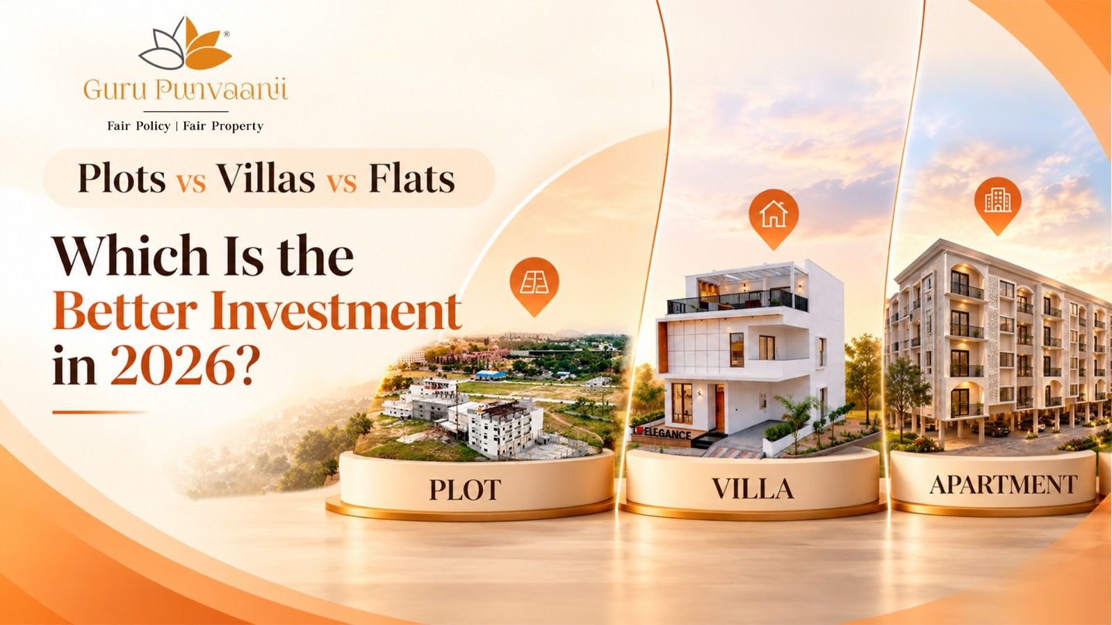 Plots vs Villas vs Flats
