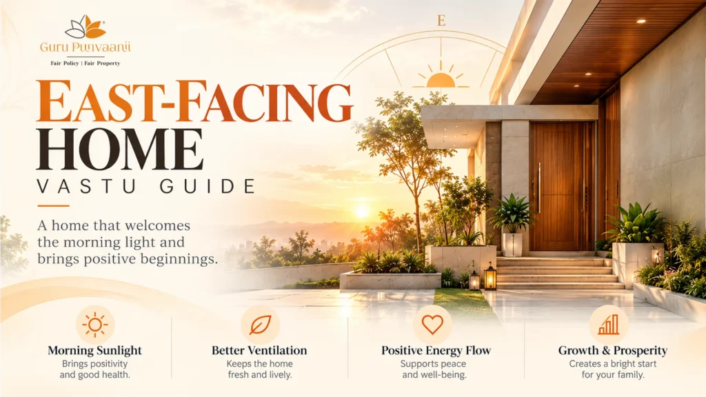 East Face House Vastu Guide – Benefits, Entrance Direction, Planning Tips and Morning Sunlight Advantages