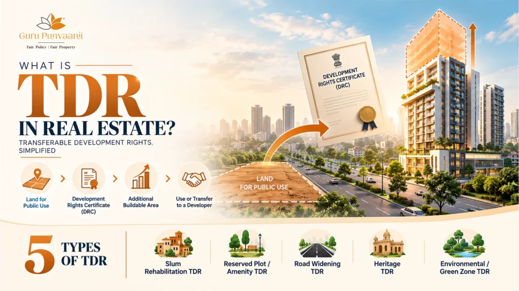What is TDR in Real Estate? Transferable Development Rights (TDR), DRC Process and Types Explained